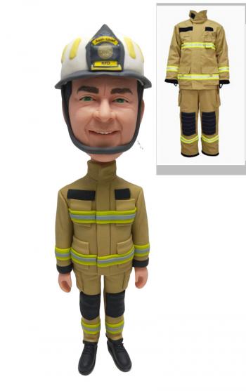 Custom Fireman Bobblehead for Sale Unique Firefighter doll