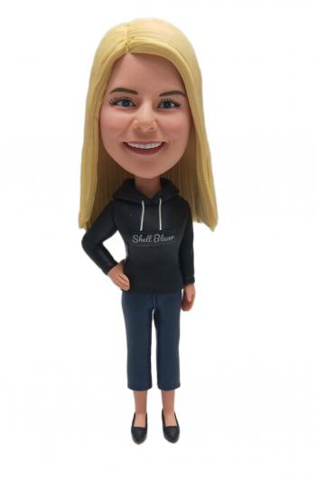 Custom bobblehead gift for mom blonde