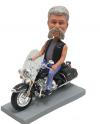 Custom bobblehead Riding Motorbike retirement gifts for dad
