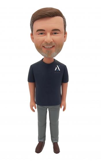 Custom bobblehead AXONI company doll